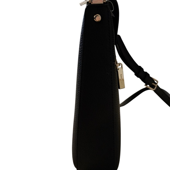 ♠️KATE SPADE LENA SWINGBACK LARGE BLACK LEATHER CROSSBODY♠️ - Picture 4 of 12